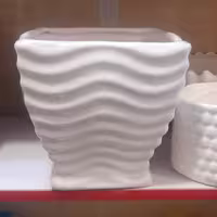 گلدان مربعی موجی