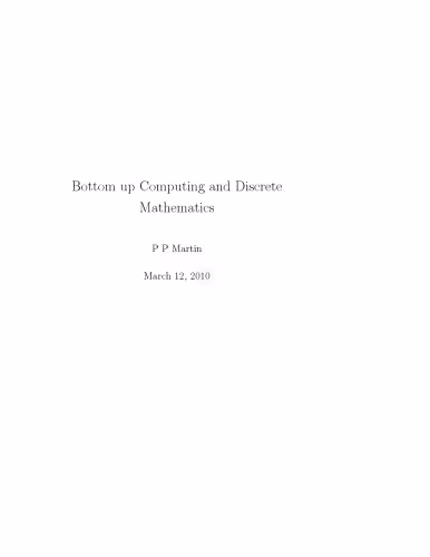 خرید و دانلود نسخه کامل کتاب Bottom-up Computing and Discrete Mathematics