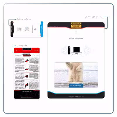 برچسب پوششی ماهوت مدل Polar bear مناسب برای تبلت اپل iPad mini 2 2013 A1491