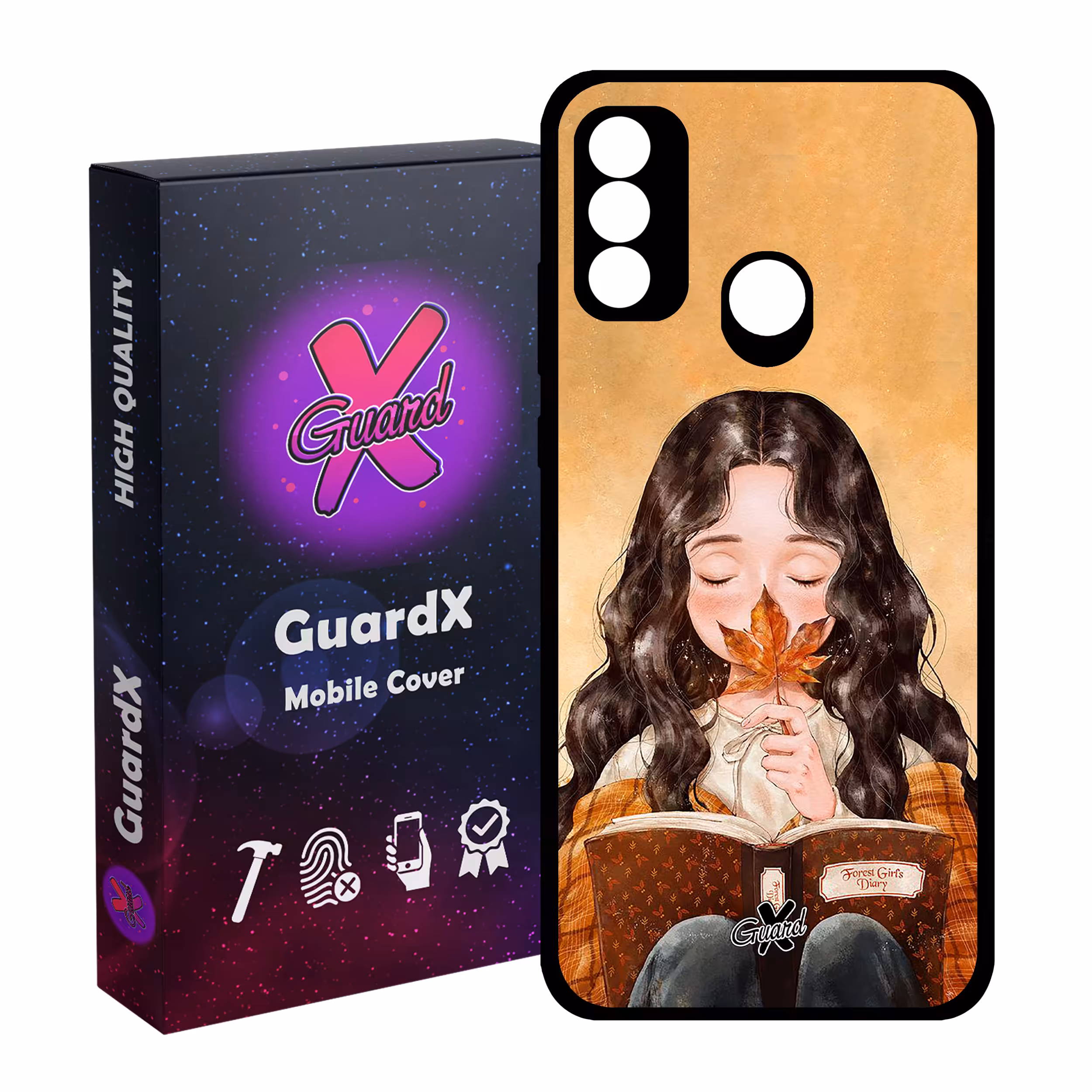 کاور گارد ایکس طرح Girl مدل Glass10223 مناسب برای گوشی موبایل هوآوی P Smart 2020