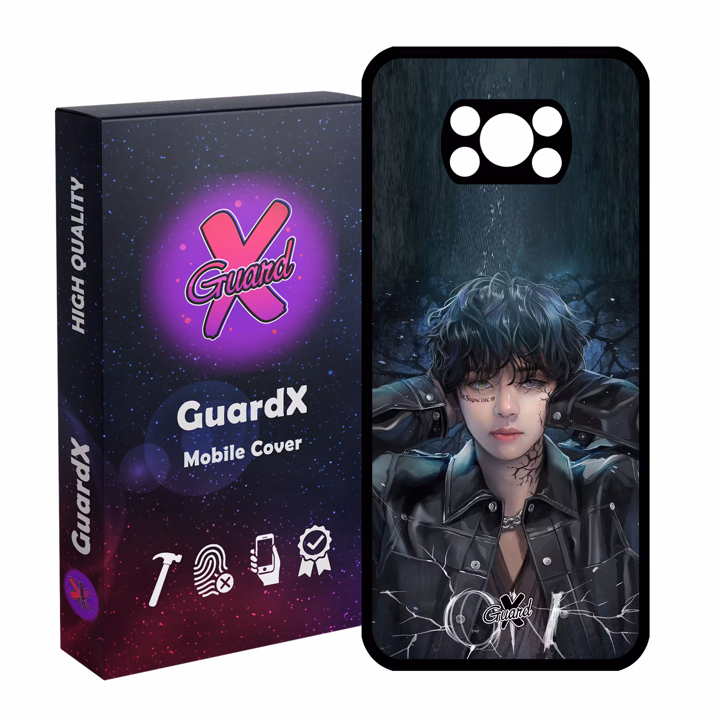 کاور گارد ایکس طرح Girl مدل Glass10374 مناسب برای گوشی موبایل شیائومی Poco X3 / Poco X3 NFC / Poco X3 Pro