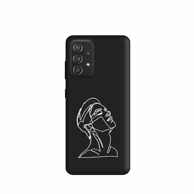 کاورطرح  چهره مینیمال پسرانه کدu5031 مناسب برای گوشی موبایل سامسونگ Galaxy A53