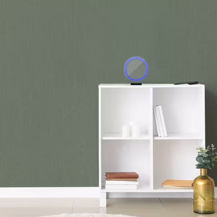 چراغ رومیزی ریموت دار مدل CIRCLE-GL_BL-GLASS