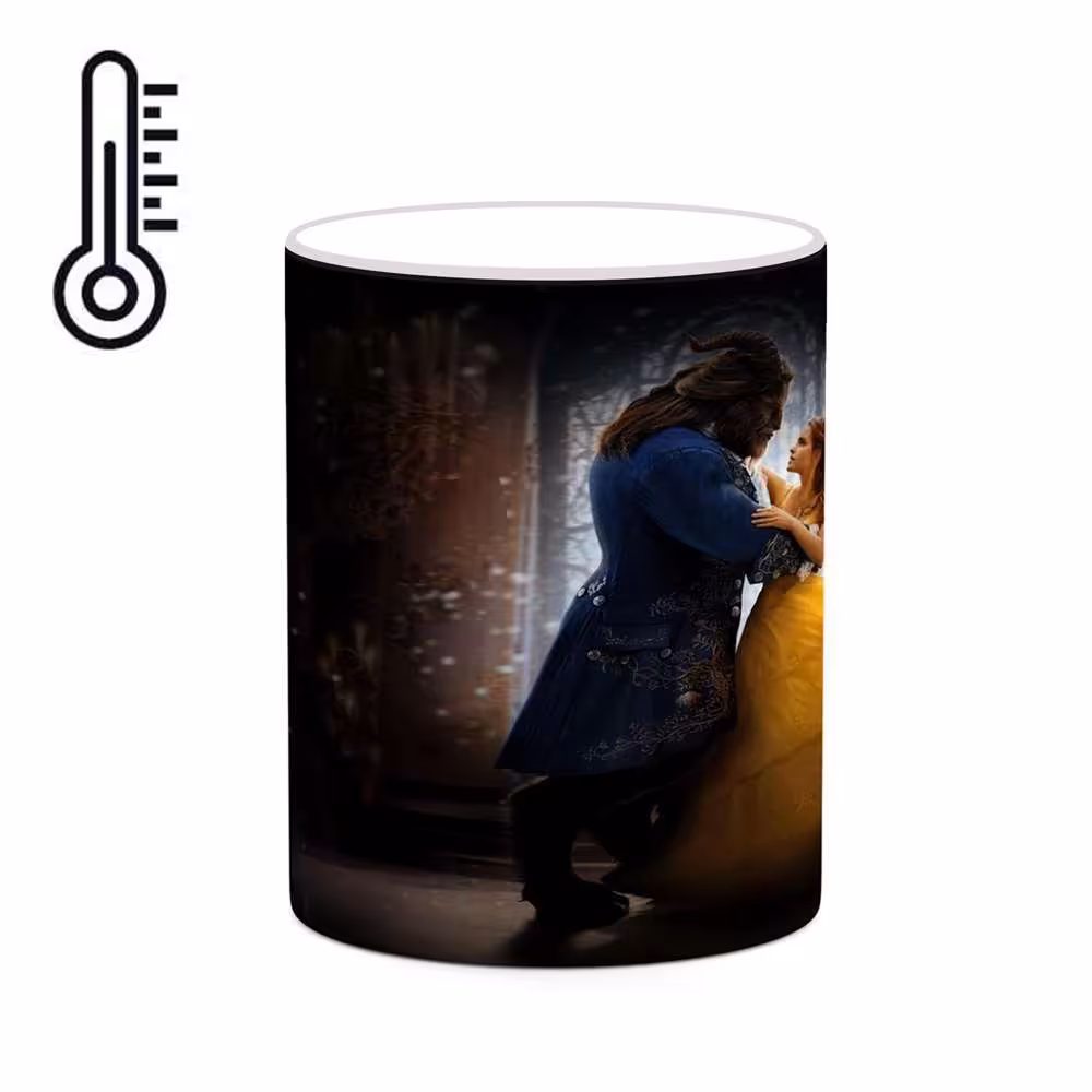 ماگ حرارتی کاکتی طرح کارتون Beauty And The Beast مدل mgh22284