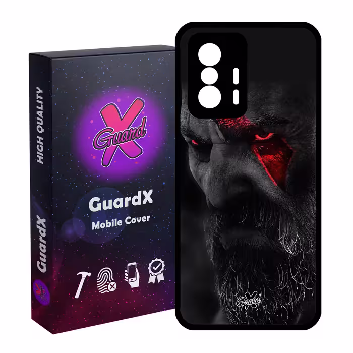 کاور گارد ایکس طرح God of War مدل Glass10349 مناسب برای گوشی موبایل شیائومی 11T Pro / 11T