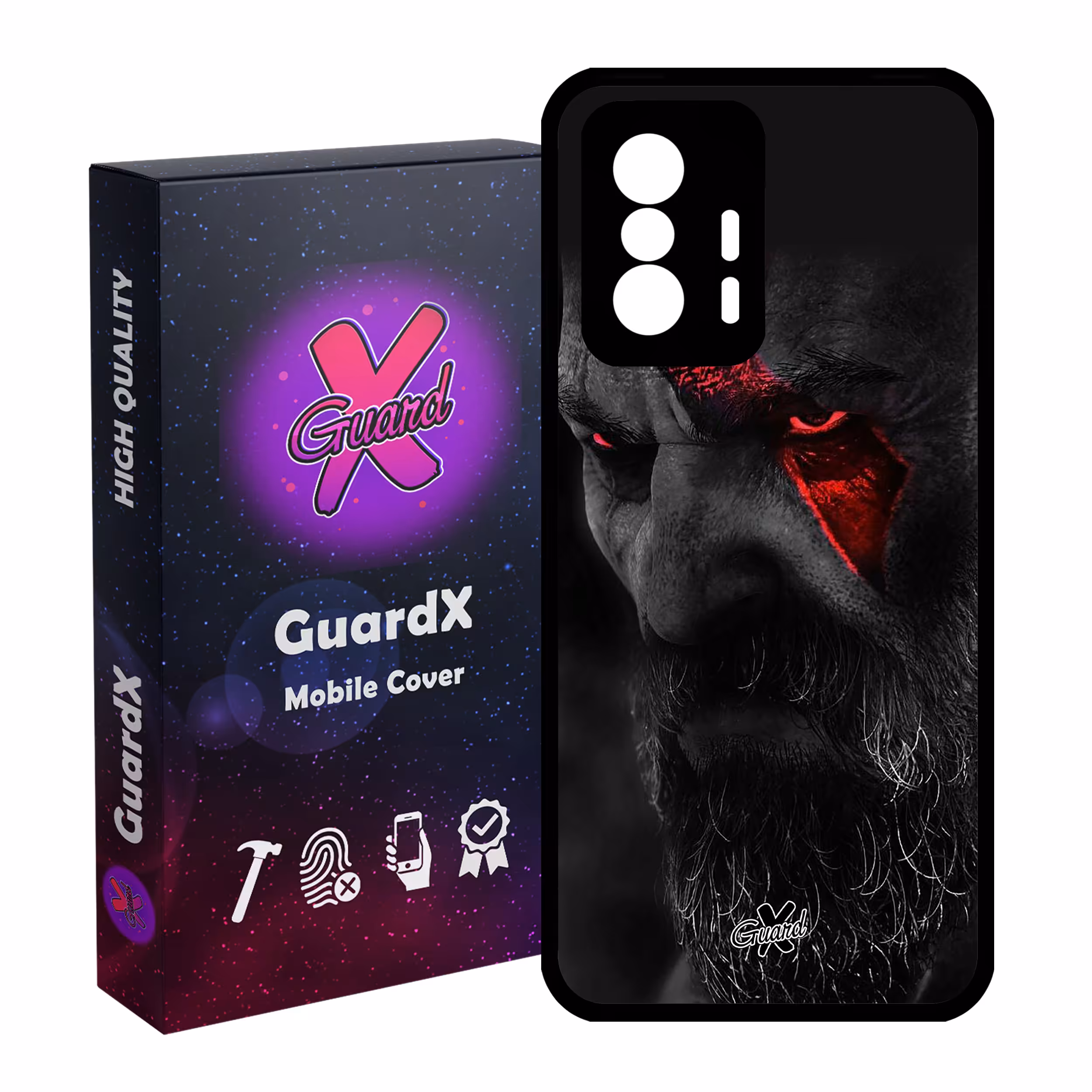 کاور گارد ایکس طرح God of War مدل Glass10349 مناسب برای گوشی موبایل شیائومی 11T Pro / 11T