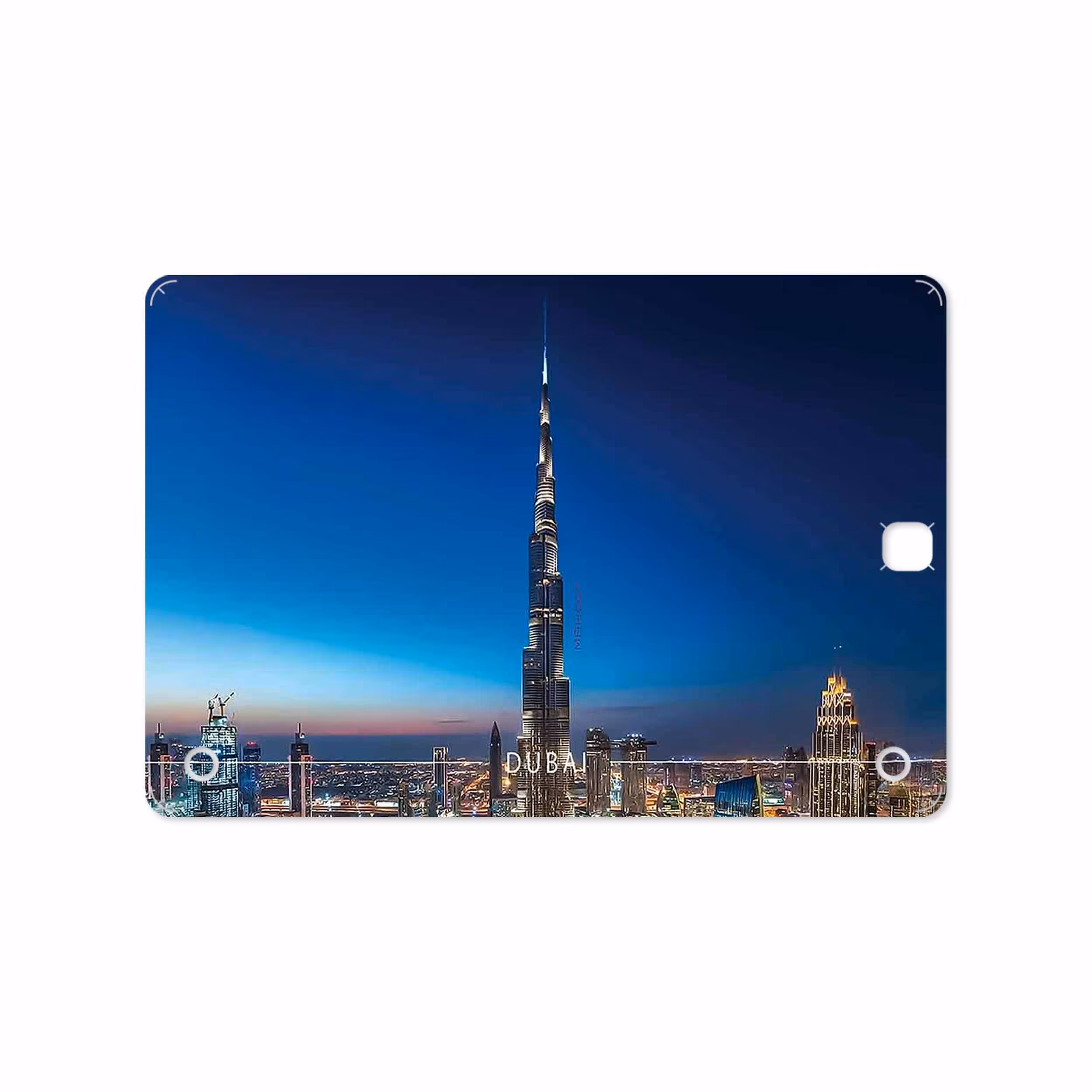 برچسب پوششی ماهوت مدل Dubai City مناسب برای تبلت سامسونگ Galaxy Tab A 9.7 2015 T555