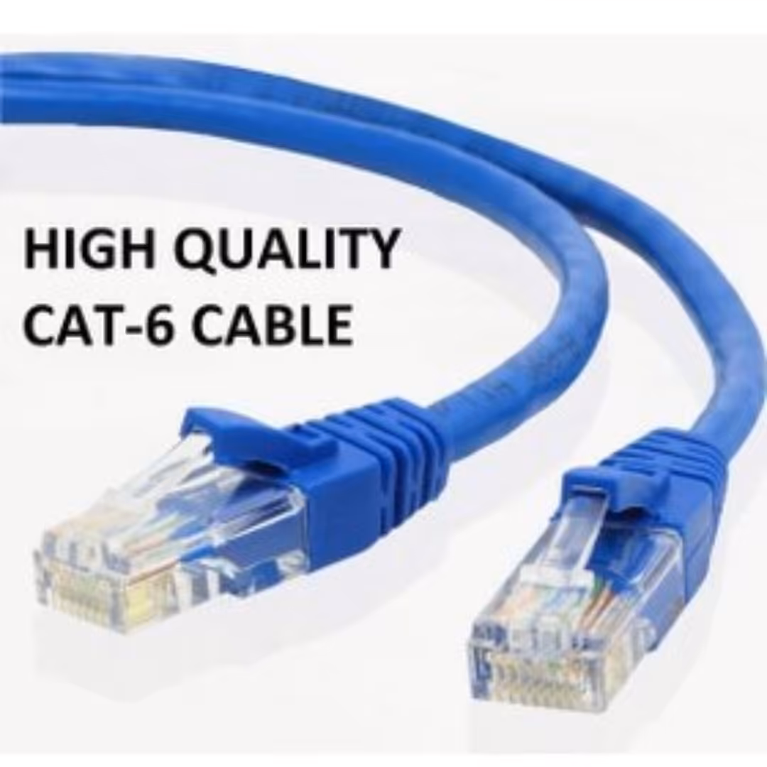 کابل شبکه یک متری cat6 1m دارای رنگبندی 