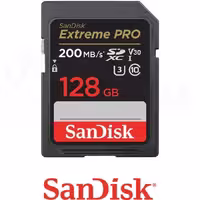 کارت حافظه اس دی سن دیسک SanDisk 128GB Extreme PRO UHS-I SDXC Memory Card 200MB/s