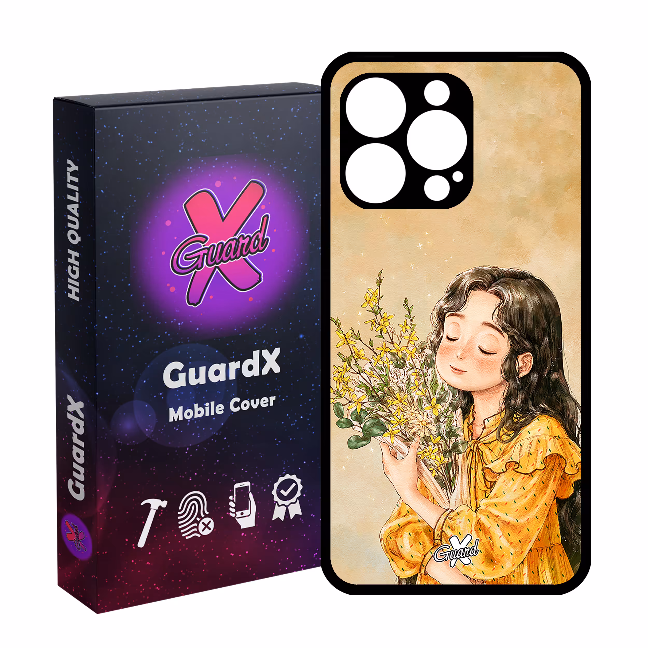 کاور گارد ایکس طرح دختر مدل Glass10232 مناسب برای گوشی موبایل اپل iPhone 13 Pro