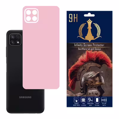 برچسب پوششی اینفینیتی مدل PRO MAX مناسب برای گوشی موبایل سامسونگ GALAXY A22 5G به همراه محافظ صفحه نمایش و محافظ لنز دوربین