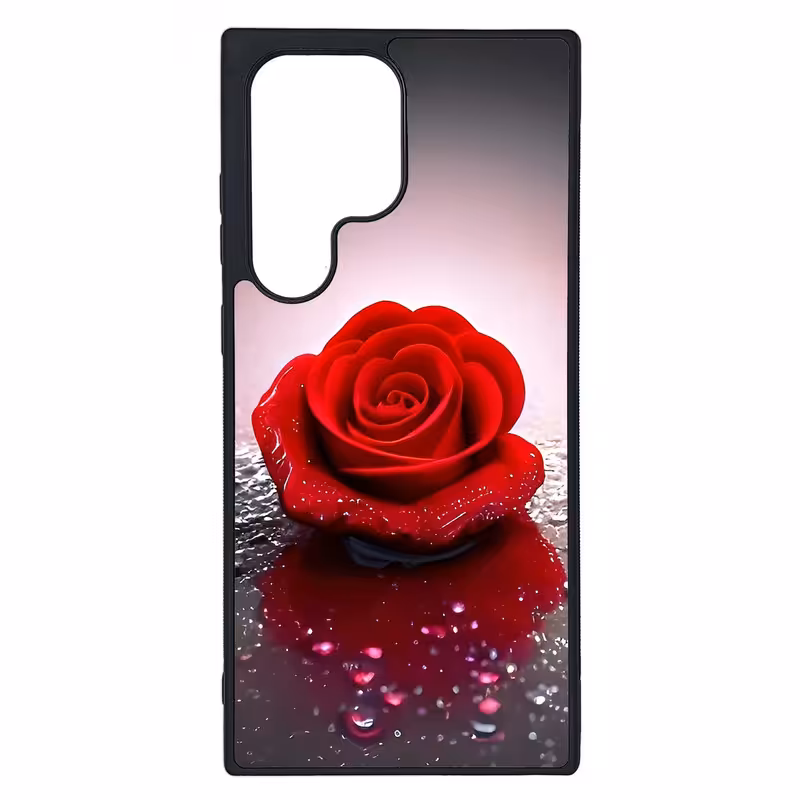 کاور طرح گل رز کد G-024 مناسب برای گوشی موبایل سامسونگ Galaxy S23 Ultra | دیجی قاب دونی