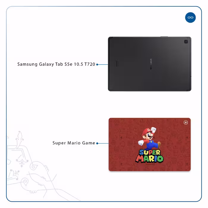 برچسب پوششی ماهوت مدل Super-Mario-Game مناسب برای تبلت سامسونگ Galaxy Tab S5e 10.5 2019 T720