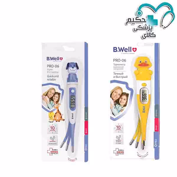 تب سنج دیجیتالی بی ول مدل B.Well Swiss PRO-06 در 4 طرح کودکانه