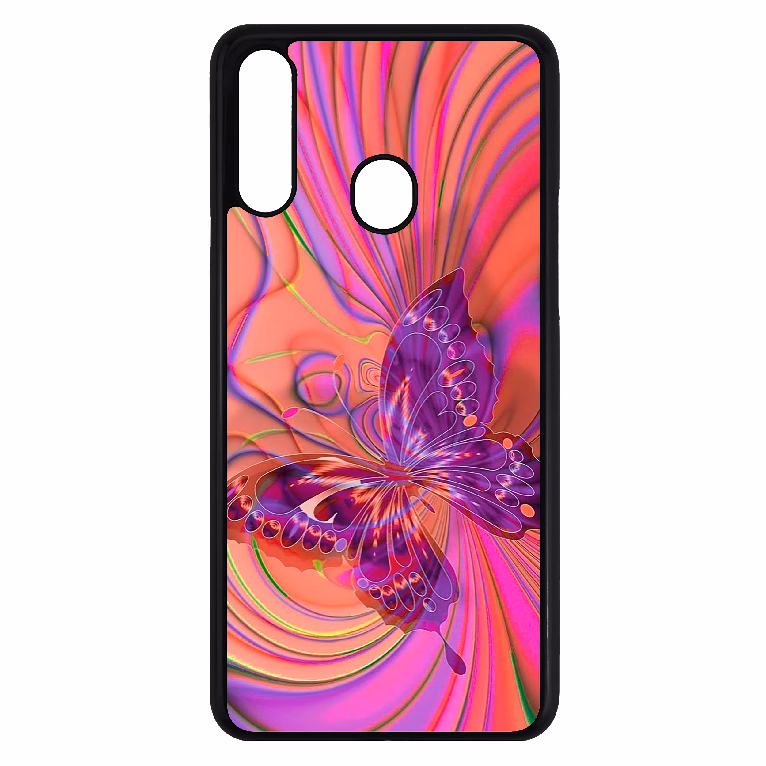 کاور طرح پروانه مدل CHL50280 مناسب برای گوشی موبایل سامسونگ Galaxy A20s
