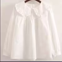 شومیز زنانه عروسکی جنس ساتن اریکسون رنگ یاسی دوخت سفارشی مطابق با سایز دلخواه شما