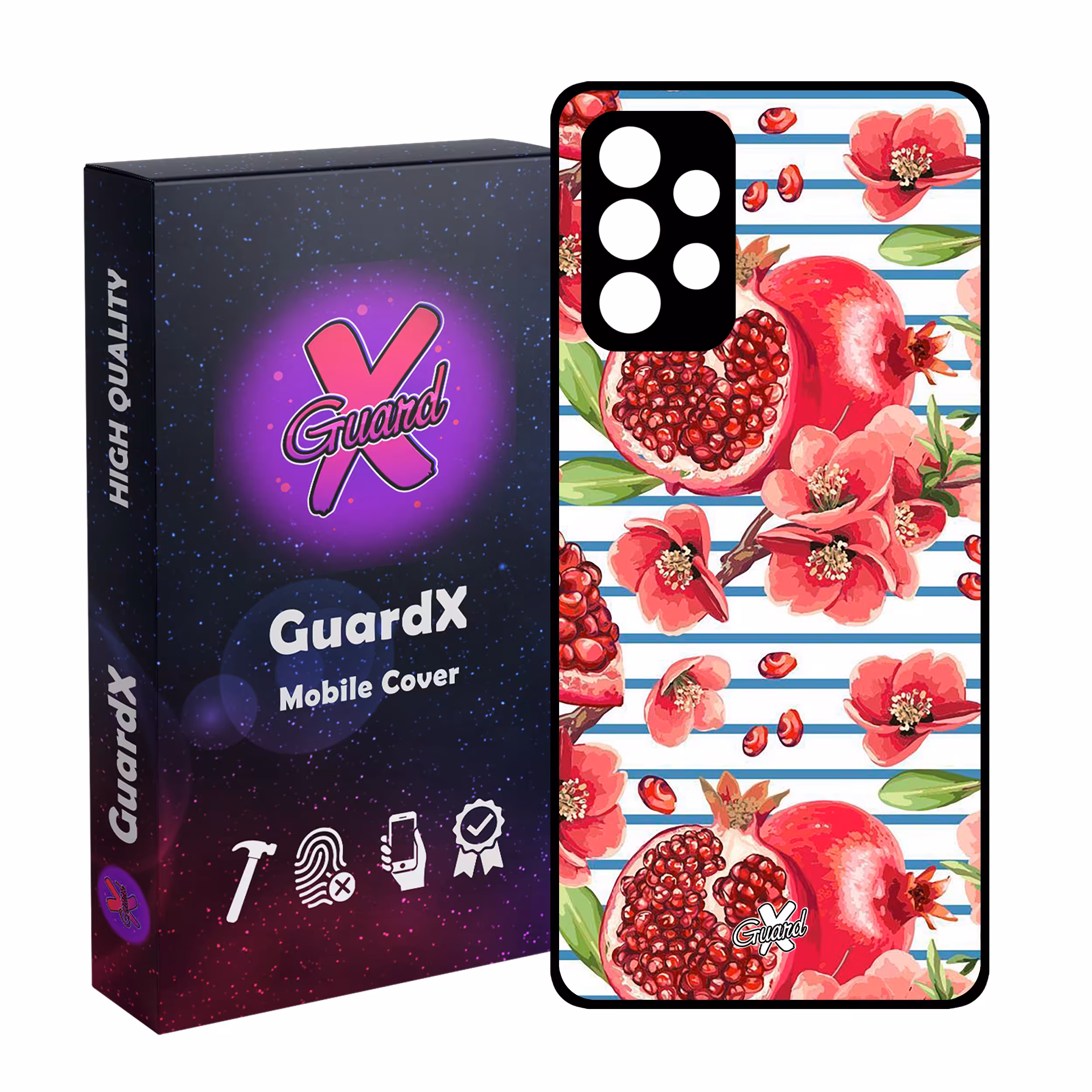 کاور گارد ایکس طرح انار مدل Glass10396 مناسب برای گوشی موبایل سامسونگ Galaxy A52