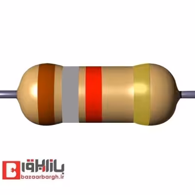 مقاومت 1.8 کیلو اهم 1/4 وات 5 درصد