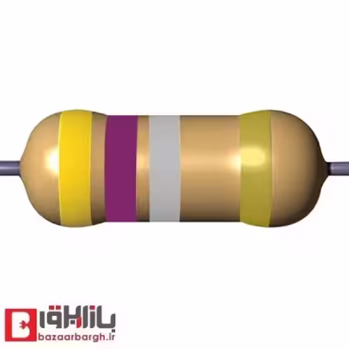 مقاومت 0.47 اهم 1/2 وات 5 درصد