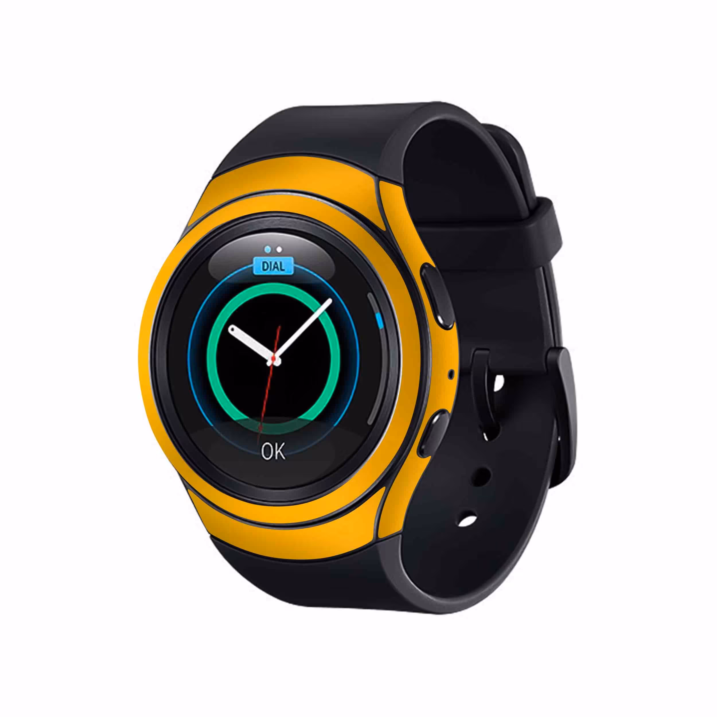 برچسب ماهوت طرح Matte-Deep-Mustard مناسب برای ساعت هوشمند سامسونگ Galaxy Gear S2