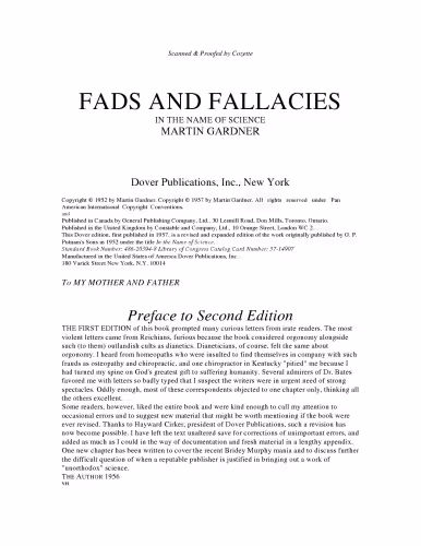 خرید و دانلود نسخه کامل کتاب Fads and fallacies in the name of science