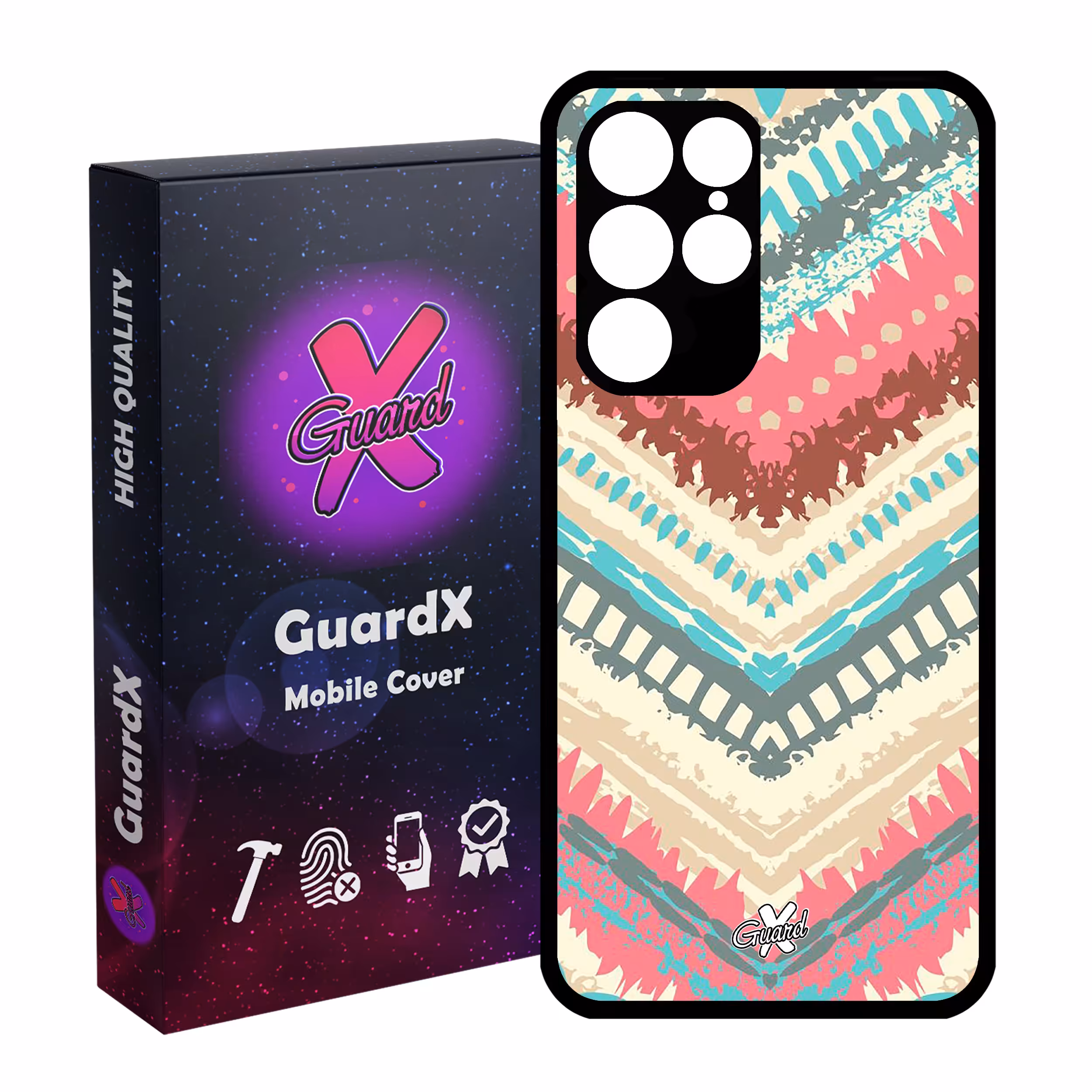 کاور گارد ایکس طرح Colors مدل Glass10129 مناسب برای گوشی موبایل سامسونگ Galaxy S22 Ultra