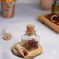 جا زعفرانی نقلی درب چوب پنبه ای 