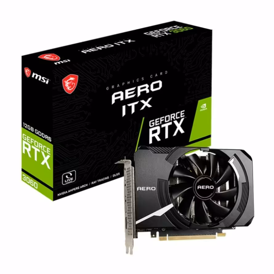 کارت گرافیک ام اس آی GeForce RTX 3060 AERO ITX 12G