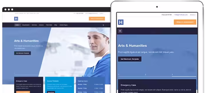 دانلود قالب JA Healthcare راست چین شده برای جوملا