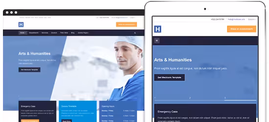 دانلود قالب JA Healthcare راست چین شده برای جوملا