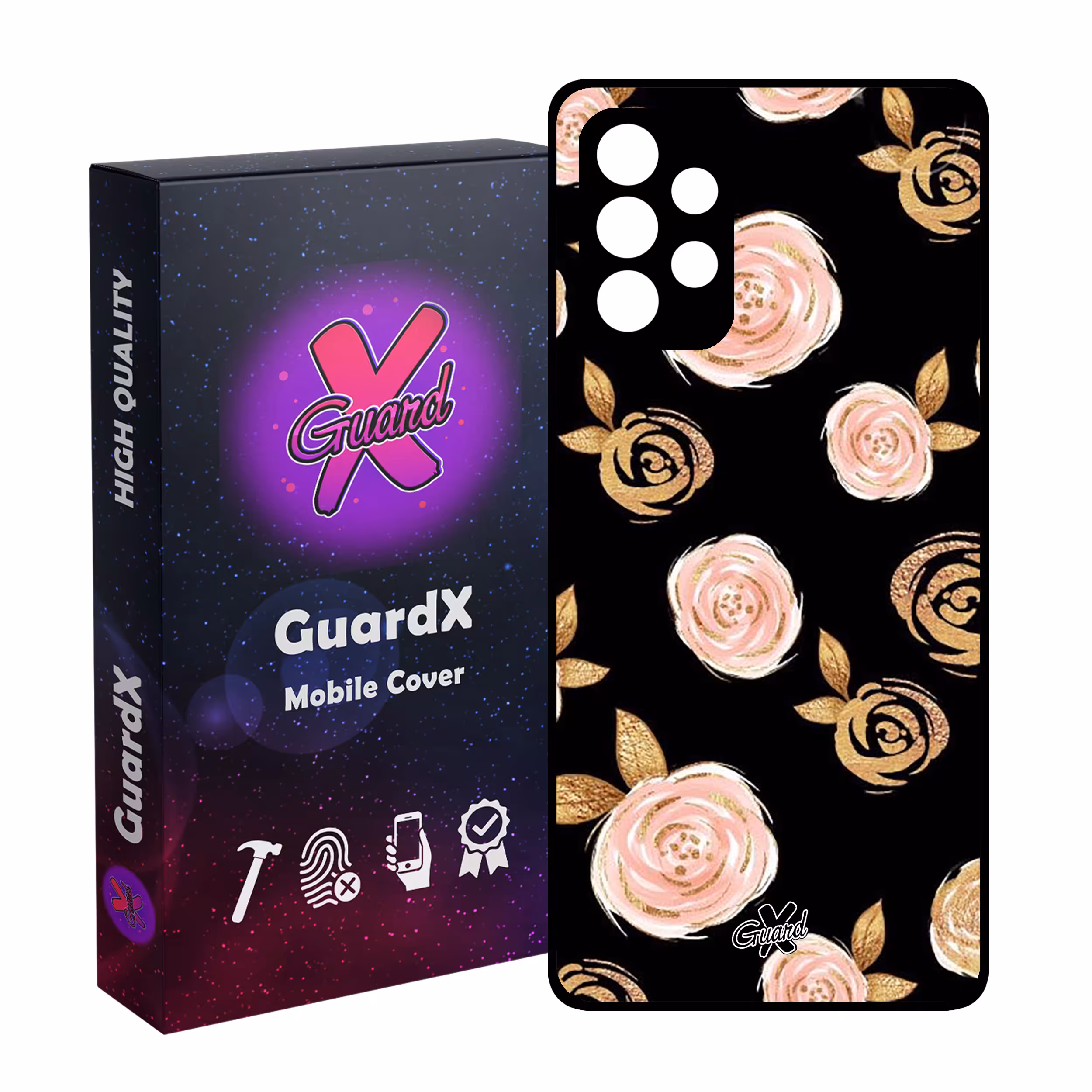 کاور گارد ایکس طرح Flower مدل Glass10105 مناسب برای گوشی موبایل سامسونگ Galaxy A53