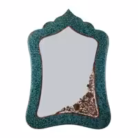 آینه فیروزه کوبی آقاجانی مدل مستطیل کد 5