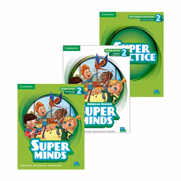 کتاب سوپرمایندز 2 ویرایش دوم (3جلدی) | Super Minds 2 (SB WB Audio) 2nd Edition | خرید کتاب زبان | خرید لوازم التحریر | چی کتاب | بالاترین تخفیف و ارسال رایگان