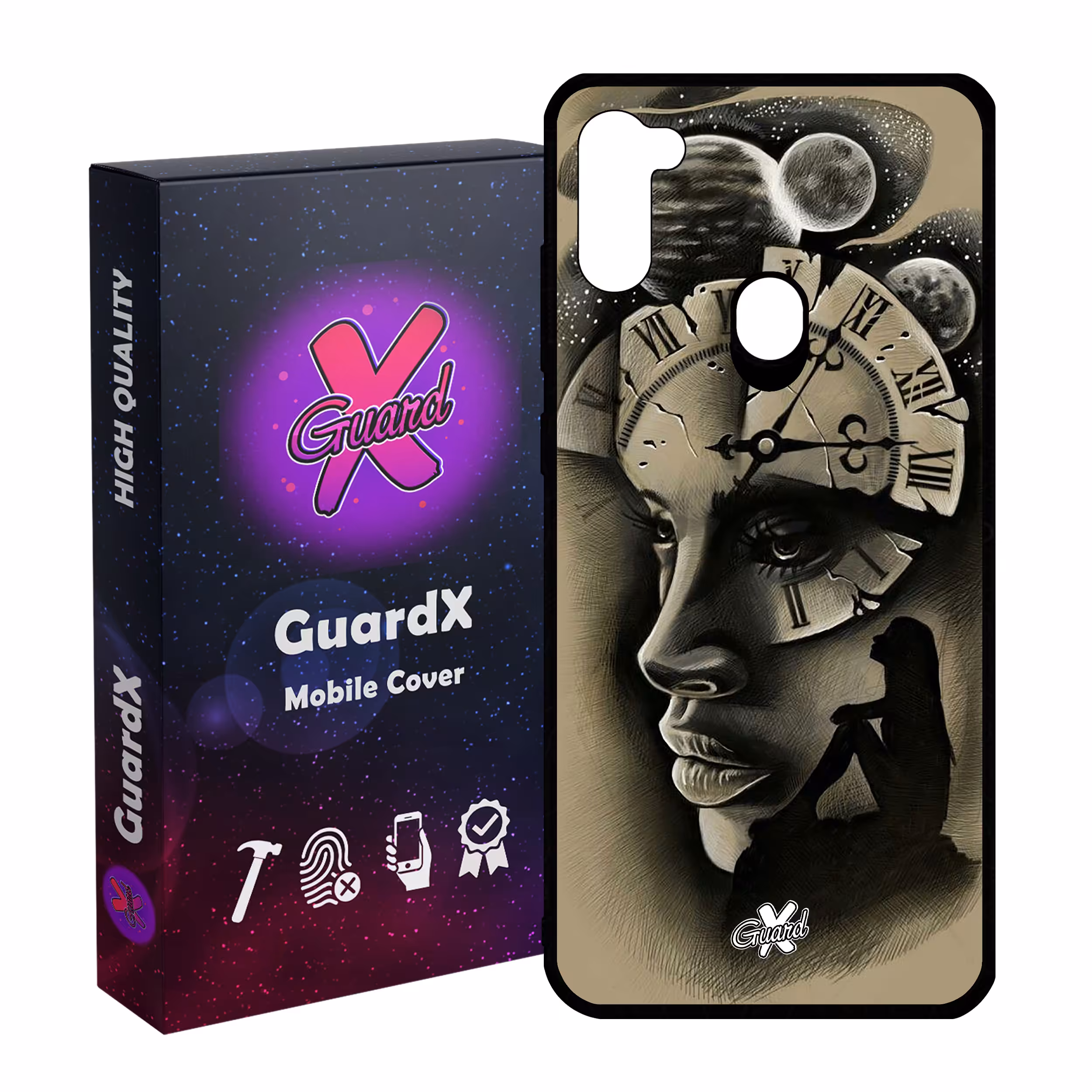 کاور گارد ایکس طرح Girl مدل Glass50353 مناسب برای گوشی موبایل سامسونگ Galaxy A11 / M11