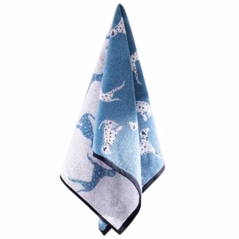 حوله دست و صورت مادام کوکو طرح Dalmatien سایز 50x85 سانتی متر | کالا مکس