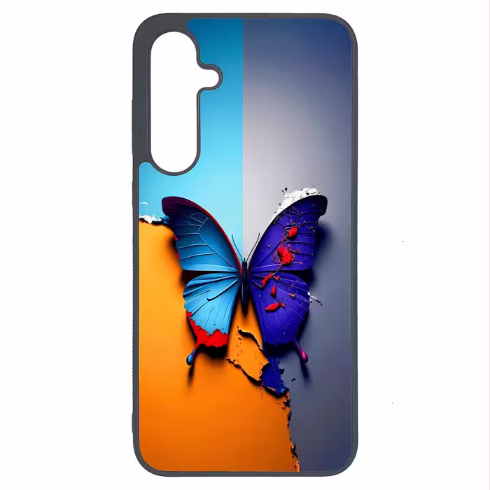 کاور طرح پروانه کد G-145 مناسب برای گوشی موبایل سامسونگ Galaxy A35 | دیجی قاب دونی