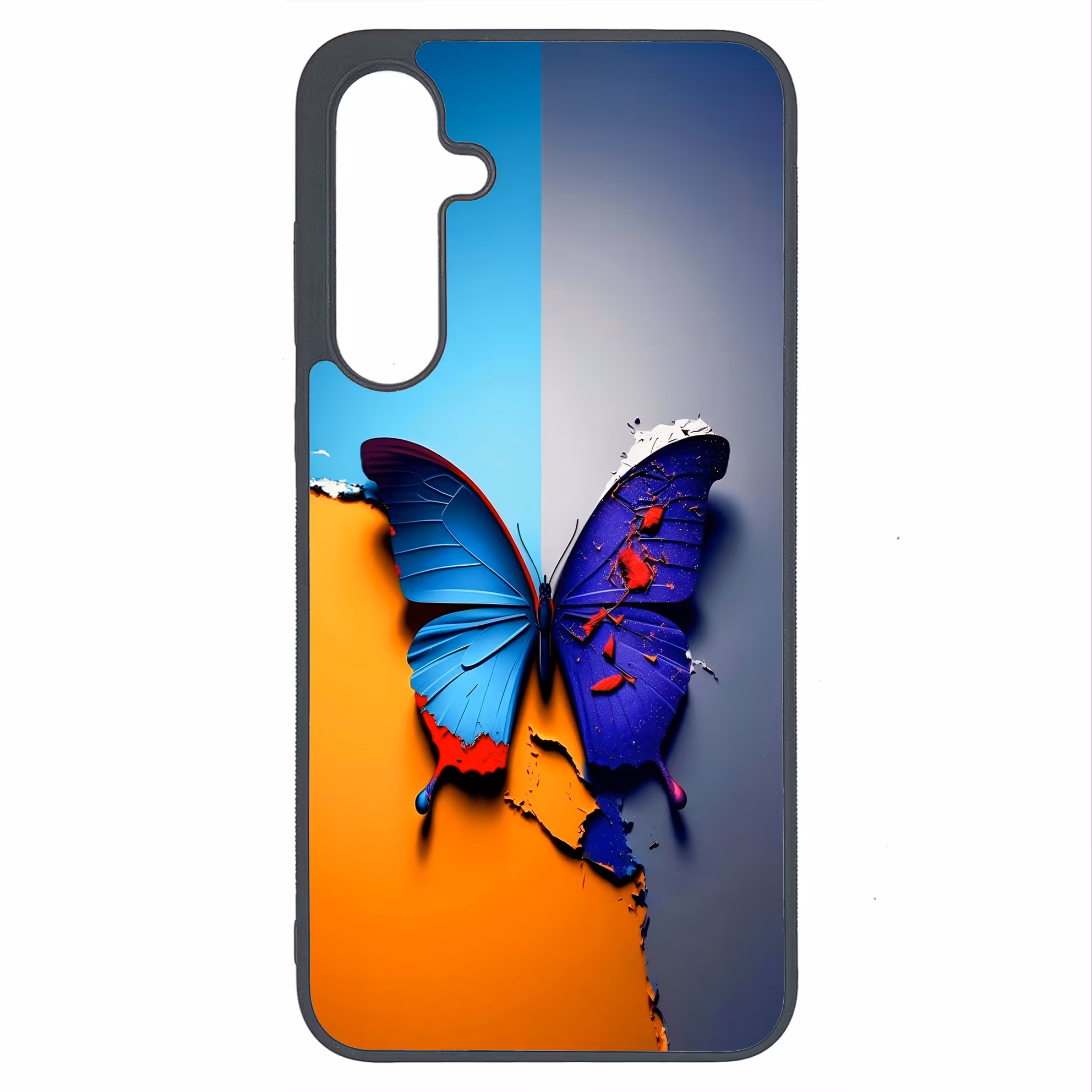 کاور طرح پروانه کد G-145 مناسب برای گوشی موبایل سامسونگ Galaxy A35 | دیجی قاب دونی