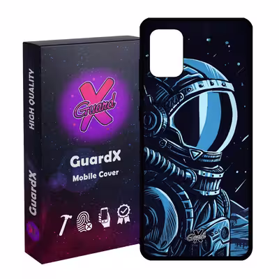 کاور گارد ایکس طرح فضانورد مدل Glass10473 مناسب برای گوشی موبایل سامسونگ Galaxy A31