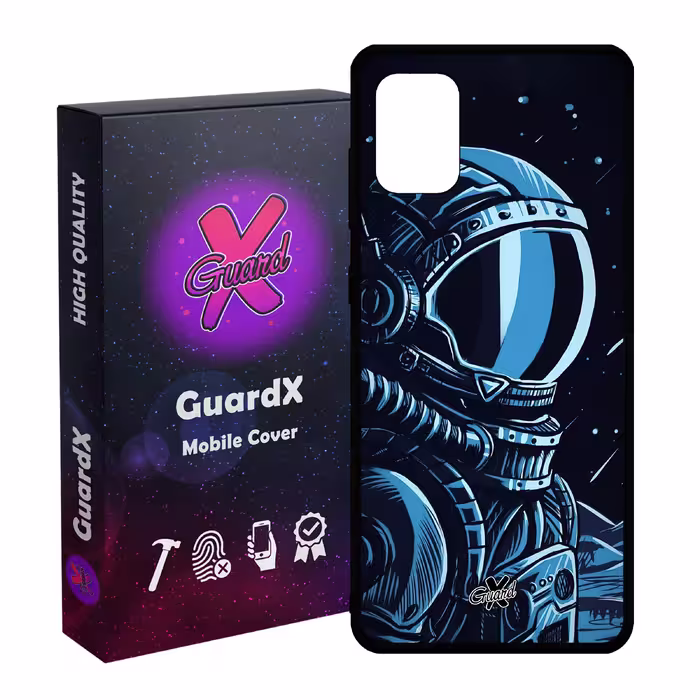 کاور گارد ایکس طرح فضانورد مدل Glass10473 مناسب برای گوشی موبایل سامسونگ Galaxy A31