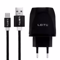 شارژر دیواری لیتو مدل LH - 19 به همراه کابل تبدیل USB-C