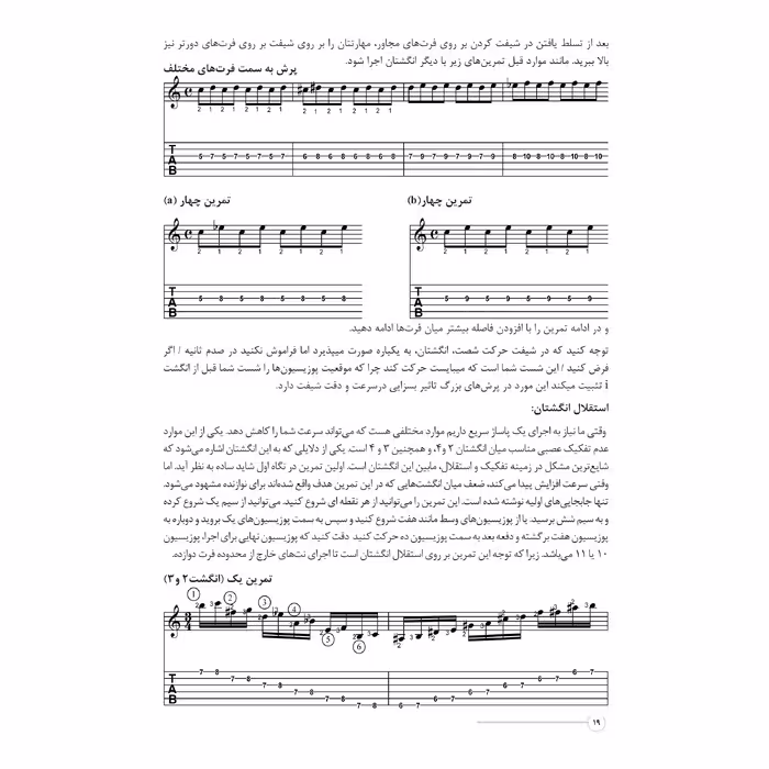 کتاب تکنیک برای نوازندگان گیتار کلاسیک اثر حامد فتحی انتشارات پنج خط