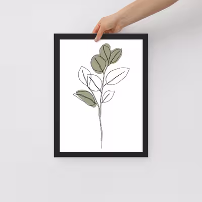 تابلو مدل دکوراتیو مینیمال طرح گل کد 2838