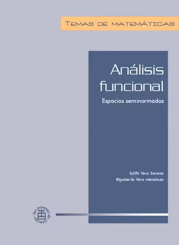 خرید و دانلود نسخه کامل کتاب Analisis funcional.Espacios seminormados.