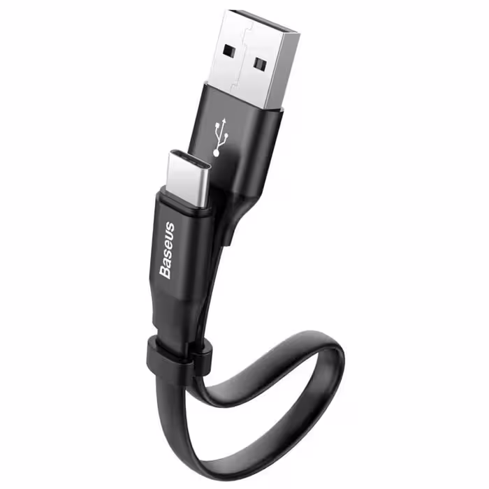 کابل شارژ و دیتا کوتاه Type-C باسئوس مدل Nimble CATMBJ 2A طول 23cmBaseus Nimble CATMBJ 2A Charging Cable Type-C, 23cm