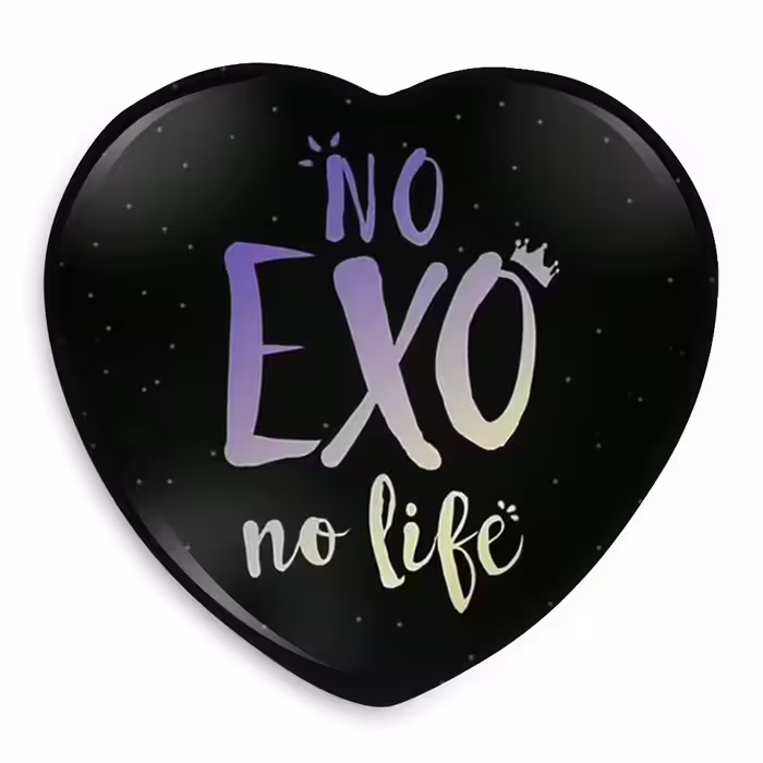 پیکسل خندالو طرح گروه اکسو EXO مدل قلبی کد 1028