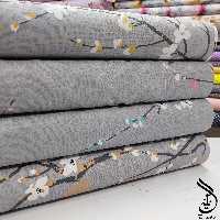 ملافه تترون نگین (طرح شکوفه) با عرض 2 متر