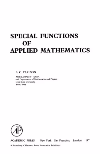 خرید و دانلود نسخه کامل کتاب Special functions of applied mathematics