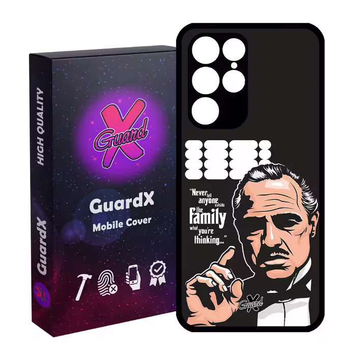 کاور گارد ایکس طرح God Father مدل Glass10197 مناسب برای گوشی موبایل سامسونگ Galaxy S22 Ultra