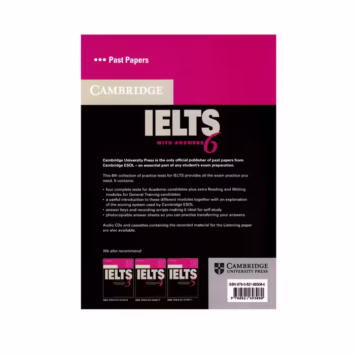 کتاب Cambridge IELTS 6 اثر جمعی از نویسندگان انتشارات الوند پویان
