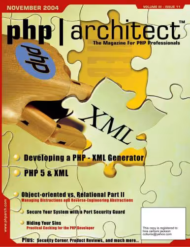 خرید و دانلود نسخه کامل کتاب php|architect (vol. 3, issue 11. November 2004)
